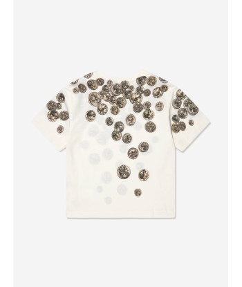 Dolce & Gabbana Boys Coin Print T-Shirt in White Le MVP de beaucoup