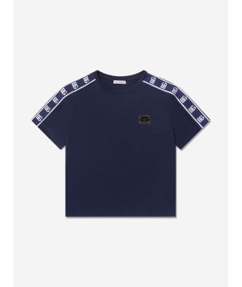 Dolce & Gabbana Boys Logo T-Shirt in Blue france