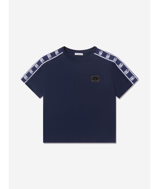 Dolce & Gabbana Boys Logo T-Shirt in Blue france