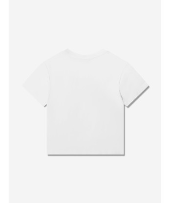 Dolce & Gabbana Boys Carretto Logo T-Shirt in White à prix réduit toute l'année