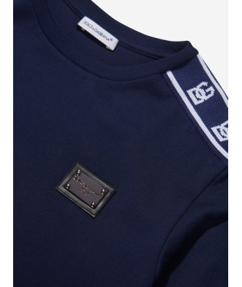 Dolce & Gabbana Boys Logo T-Shirt in Blue france