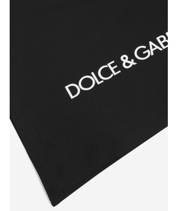 Dolce & Gabbana Boys Logo Print T-Shirt in Black Faites des économies