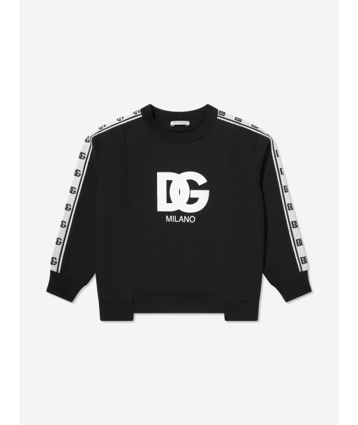 Dolce & Gabbana Boys Logo Sweatshirt in Black En savoir plus