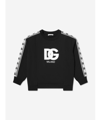 Dolce & Gabbana Boys Logo Sweatshirt in Black En savoir plus