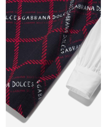 Dolce & Gabbana Girls Logo Shirt Dress in Multicolour est présent 