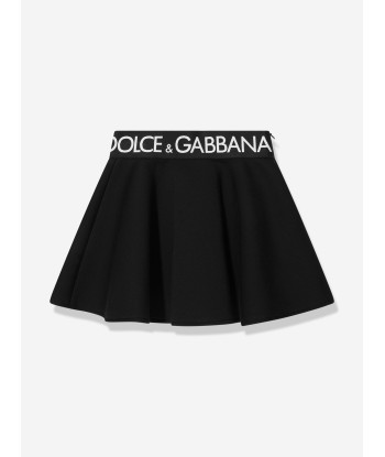 Dolce & Gabbana Girls Flared Skirt in Black Fin de série