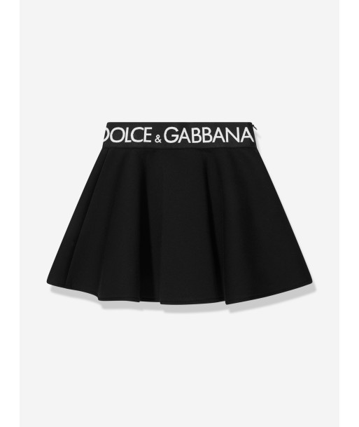 Dolce & Gabbana Girls Flared Skirt in Black Fin de série