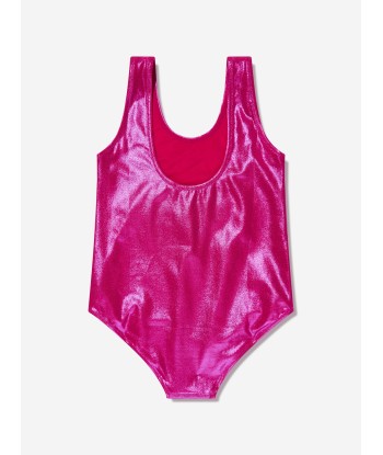 Dolce & Gabbana Girls Metallic Look Swimsuit in Pink Le MVP de beaucoup