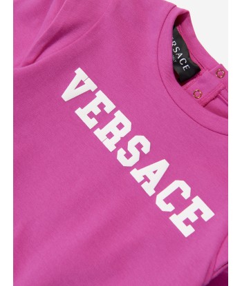 Versace Baby Girls Logo Sweater Dress in Pink 50-70% off 