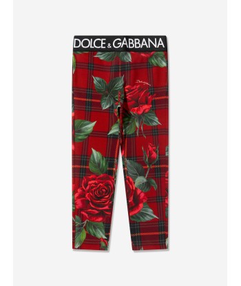 Dolce & Gabbana Girls Tartan Rose Leggings in Red votre restaurant rapide dans 