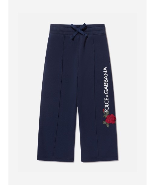 Dolce & Gabbana Girls Logo Joggers in Blue paiement sécurisé