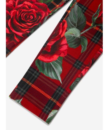 Dolce & Gabbana Girls Tartan Rose Leggings in Red votre restaurant rapide dans 