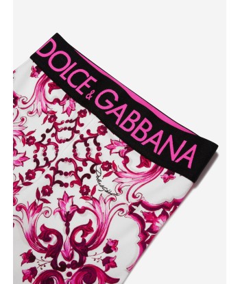 Dolce & Gabbana Girls Majolica Print Leggings in Pink prix pour 