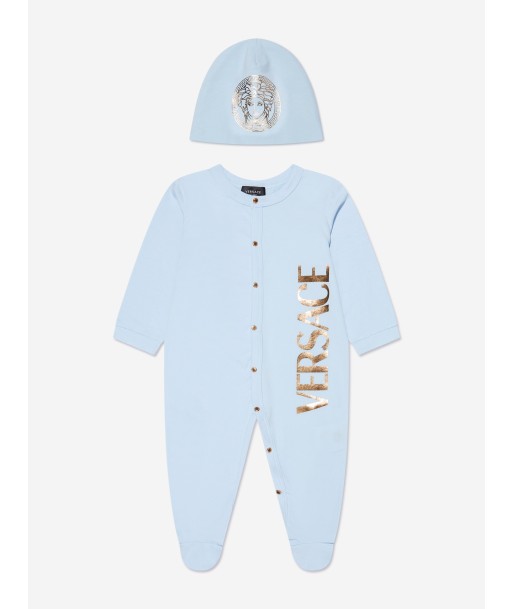 Versace Baby Boys Babygrow Gift Set in Blue Comment ça marche