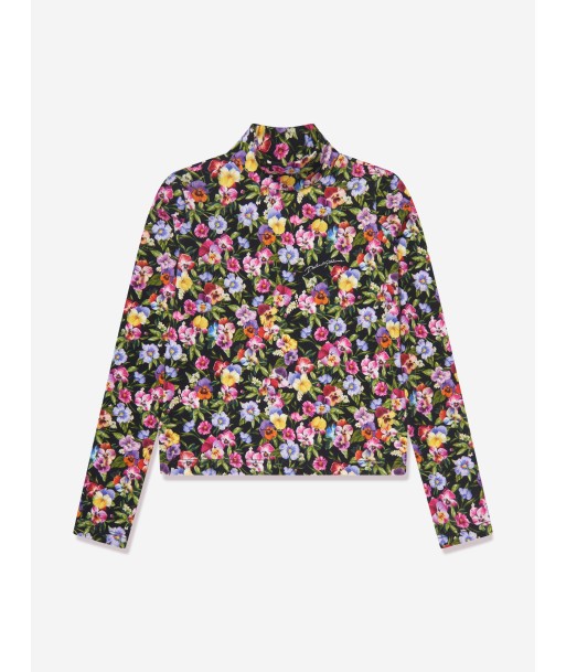 Dolce & Gabbana Girls Floral Print Top in Multicolour livraison gratuite