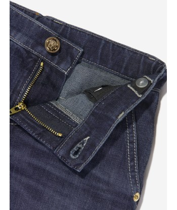 Versace Boys Slim Fit Jeans in Blue votre