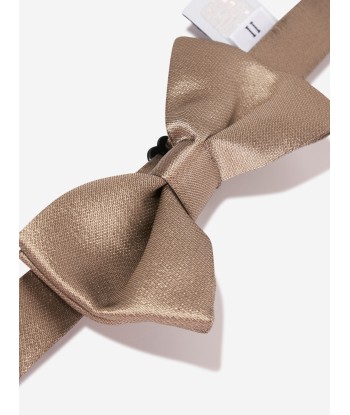 Dolce & Gabbana Baby Boys Silk Bow Tie in Gold Fin de série