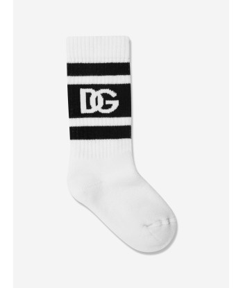 Dolce & Gabbana Boys Logo Socks in White s'inspire de l'anatomie humaine