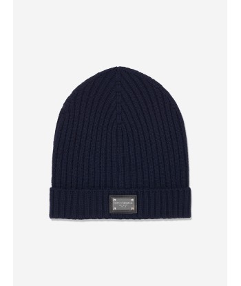 Dolce & Gabbana Boys Wool Beanie Hat in Navy 50-70% off 