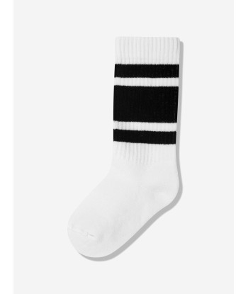 Dolce & Gabbana Boys Logo Socks in White s'inspire de l'anatomie humaine