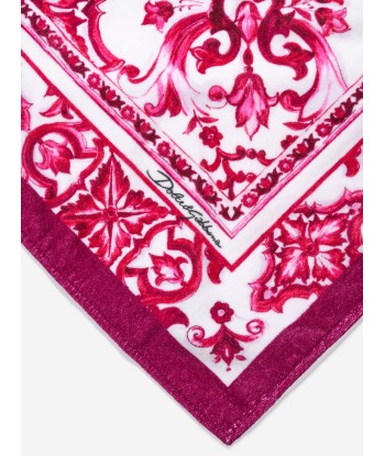 Dolce & Gabbana Girls Majolica Print Towel in Pink store