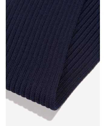 Dolce & Gabbana Boys Wool Scarf in Navy Découvrez la collection