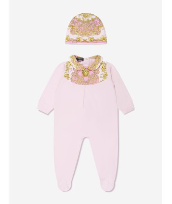 Versace Baby Girls Babygrow Gift Set in Pink de votre