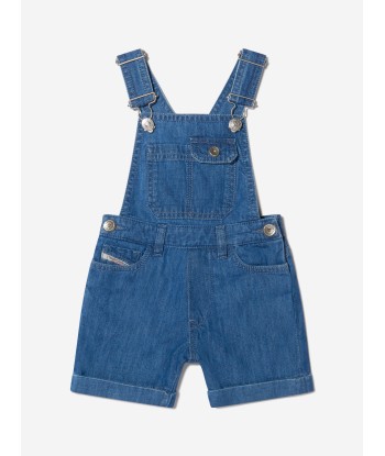 Diesel Baby Boys Cotton Denim Short Dungarees 50-70% off 