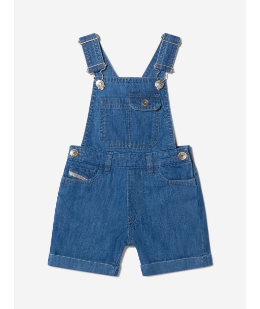 Diesel Baby Boys Cotton Denim Short Dungarees 50-70% off 