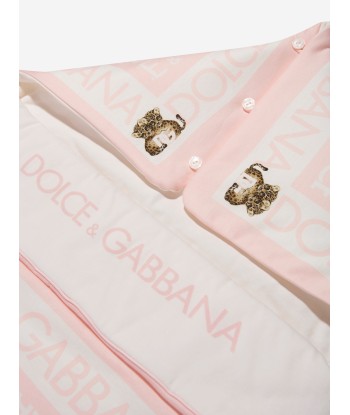 Dolce & Gabbana Baby Girls Leopard Logo Nest in Pink france