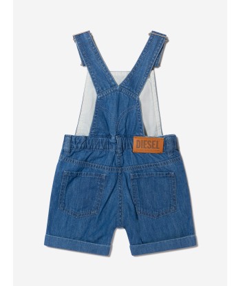 Diesel Baby Boys Cotton Denim Short Dungarees 50-70% off 