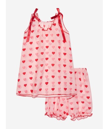 Amiki Children Girls Silk Hearts Sylvia Pyjamas 2 - 3 jours ouvrés.