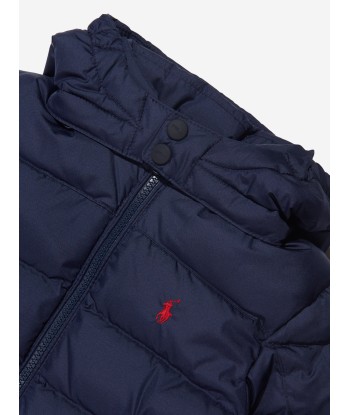 Ralph Lauren Boys Puffer Jacket in Navy pas cheres