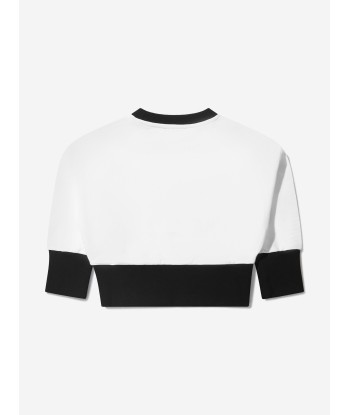 Balmain Girls Cotton Branded Sweatshirt Jusqu'à 80% De Réduction