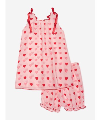 Amiki Children Girls Silk Hearts Sylvia Pyjamas 2 - 3 jours ouvrés.