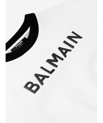 Balmain Girls Cotton Branded Sweatshirt Jusqu'à 80% De Réduction