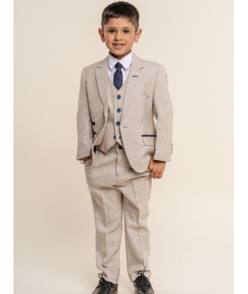 House Of Cavani Boys Caridi Suit in Beige acheter en ligne