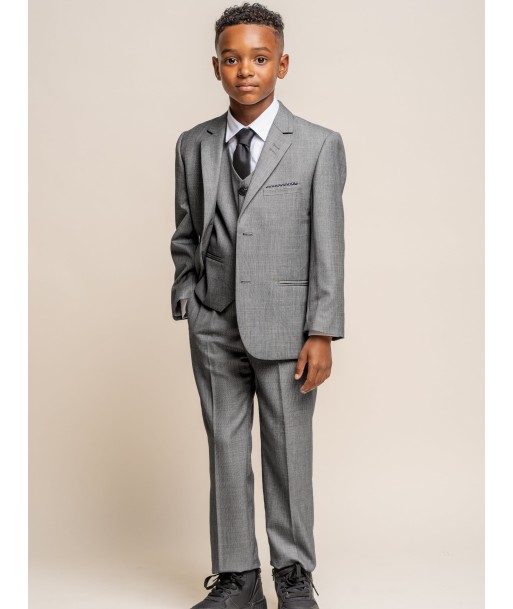 House Of Cavani Boys Reegan 3 Piece Suit in Grey 2 - 3 jours ouvrés.