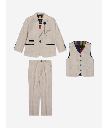 House Of Cavani Boys Caridi Suit in Beige acheter en ligne