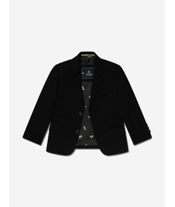 House Of Cavani Boys Marco Suit in Black brillant des détails fins