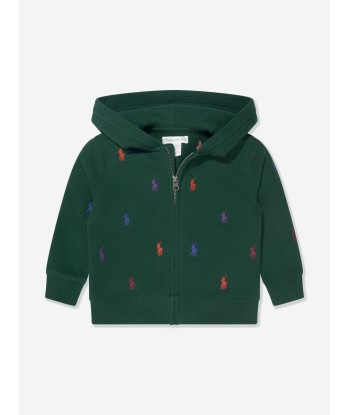 Ralph Lauren Baby Boys Logo Tracksuit in Green destockage