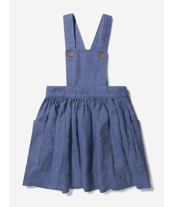 Bonpoint Girls Cotton And Linen Pinafore Dress de la marque