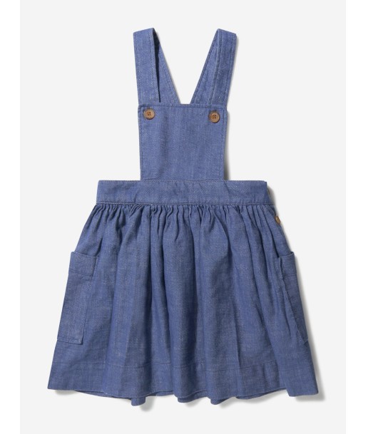 Bonpoint Girls Cotton And Linen Pinafore Dress de la marque