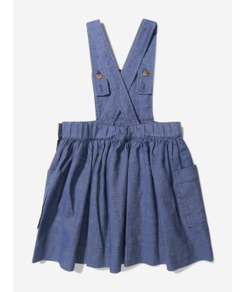 Bonpoint Girls Cotton And Linen Pinafore Dress de la marque