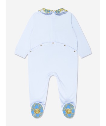 Versace Baby Boys Babygrow Gift Set in Blue Amélioration de cerveau avec