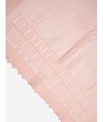 Bonpoint Baby Girls Cotton And Wool Blanket in Pink en ligne