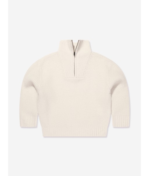 Bonpoint Kids Baldo Wool Jumper in Ivory français