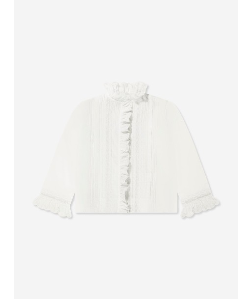 Bonpoint Girls Tivi Blouse in Ivory en ligne