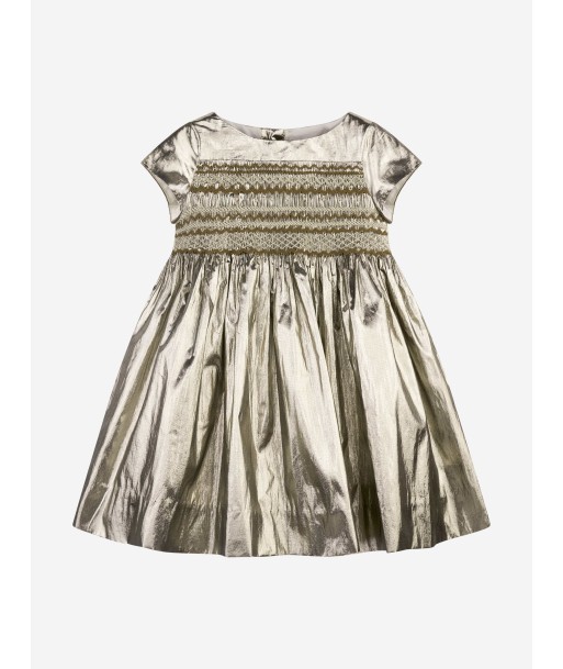 Bonpoint Girls Duchesse Dress in Gold livraison gratuite