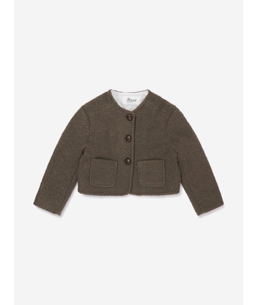 Bonpoint Girls Tabitha Jacket in Beige les muscles